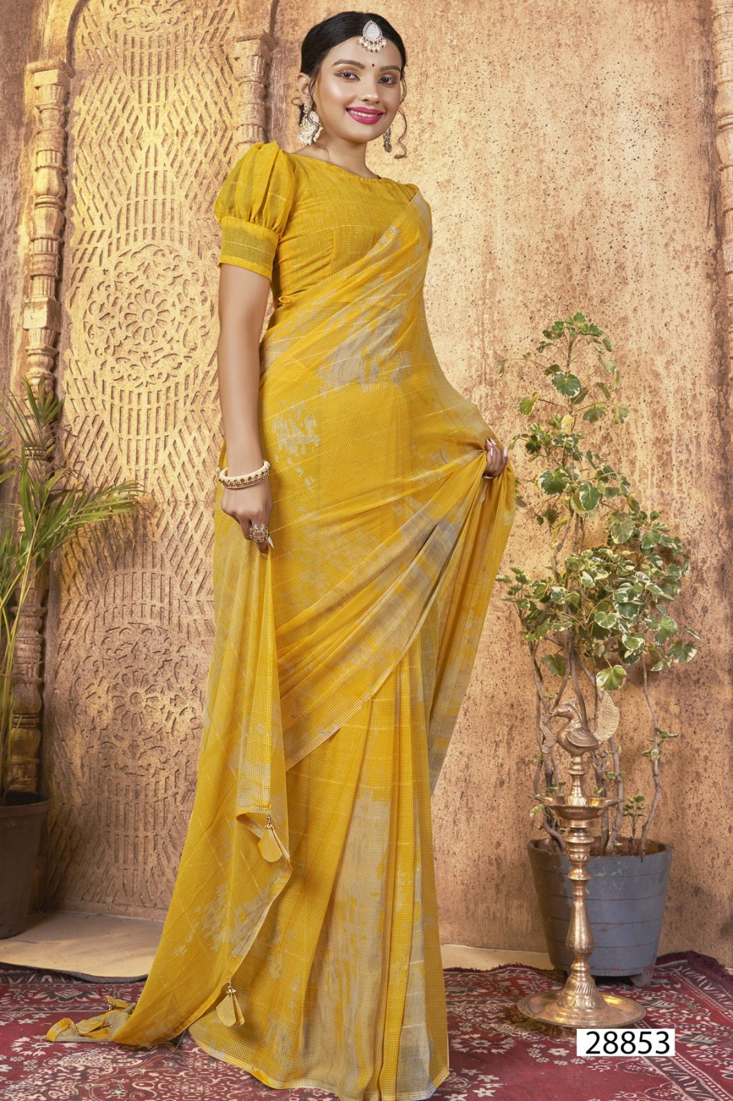Eesha Vol 3 By Vallabhi Daily Wear Georgette Sarees Wholesale Clothing Suppliers In India
